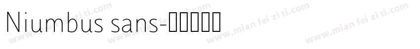 Niumbus sans字体转换